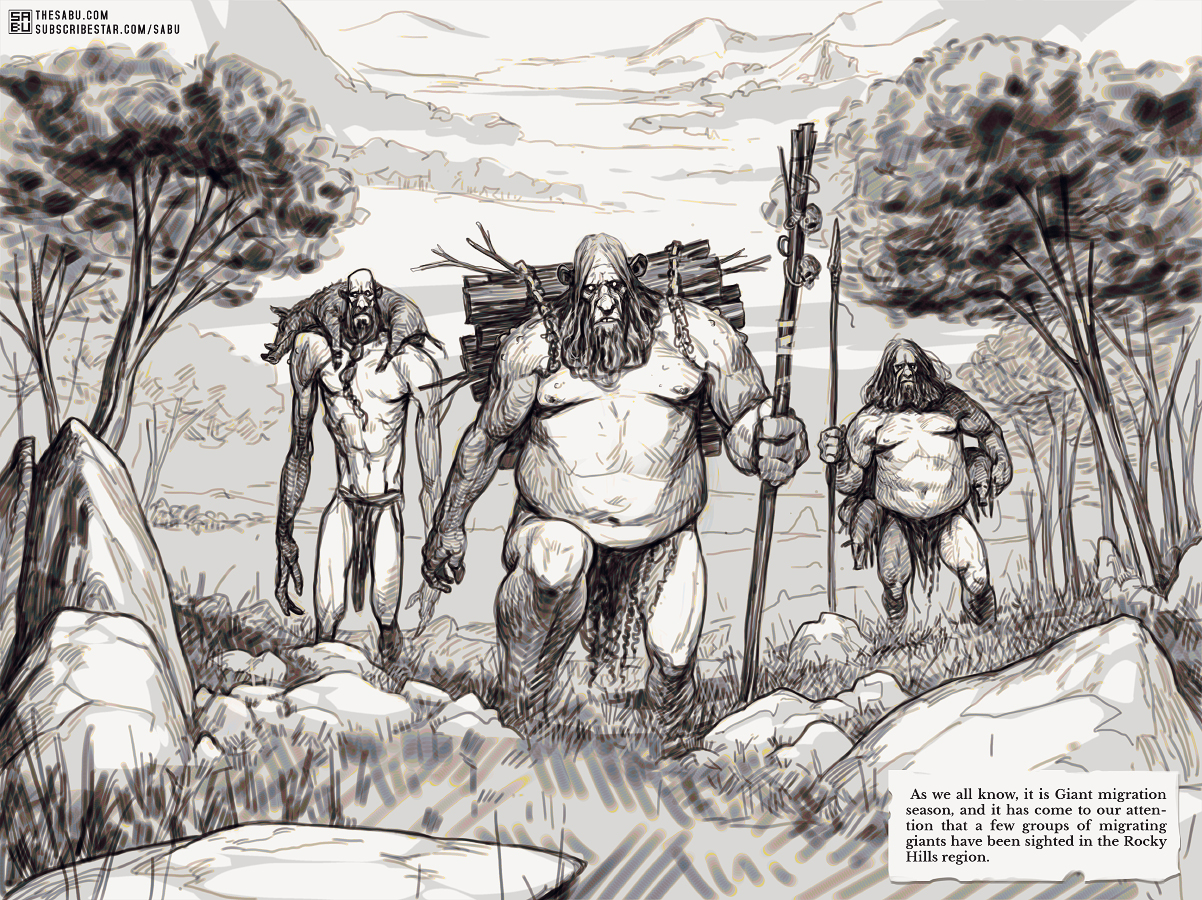 A note from Magistrate Theodore Black to the people of Mosswood Grove on the topic of migrating Giants (2/18)