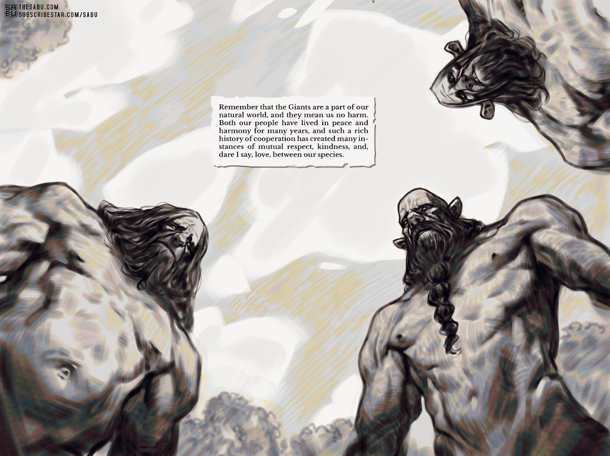 A note from Magistrate Theodore Black to the people of Mosswood Grove on the topic of migrating Giants (17/18)